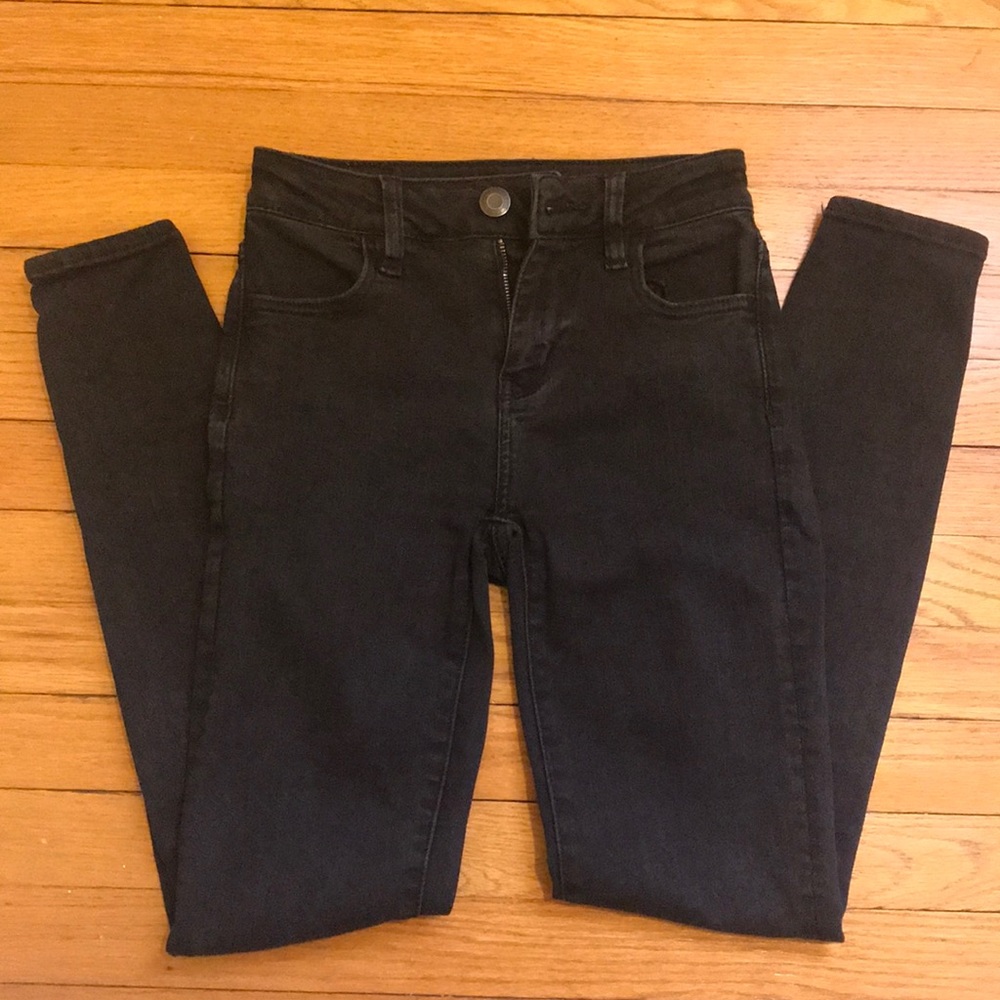 Juniors Black AE Jeans